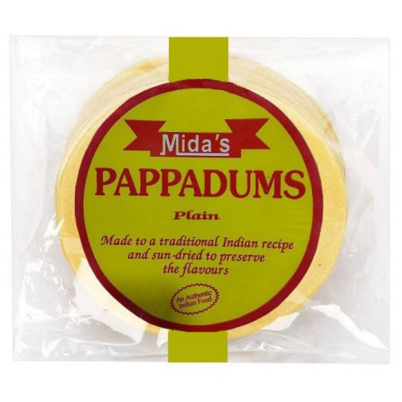 Midas 200 gr Pappadums