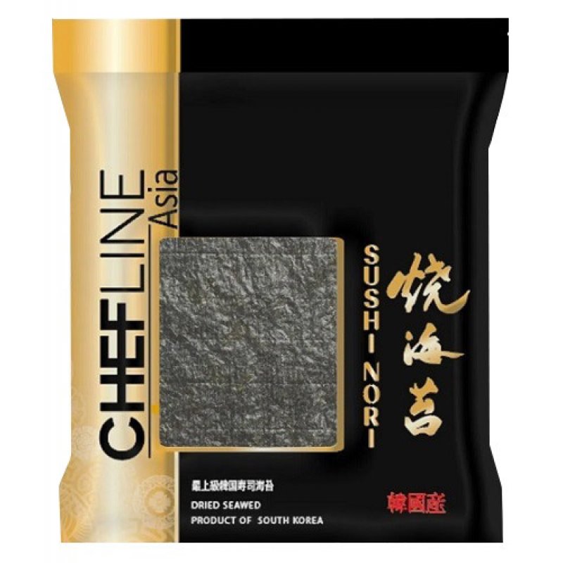 Chefline 125 gr Sushi Nori Kurutulmuş Yosun (Gold) (50 Yaprak)